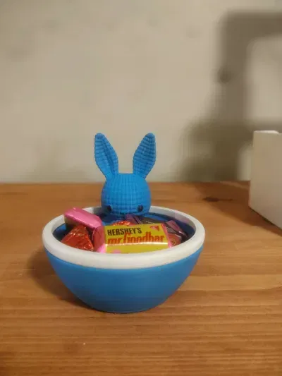Cute Bunny Bowls - Mô hình khay đựng đồ hình thỏ 3D dễ thương - Image 4
