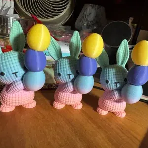 Mô hình thỏ Cute Bunnies in 3D trang trí decor xinh xắn