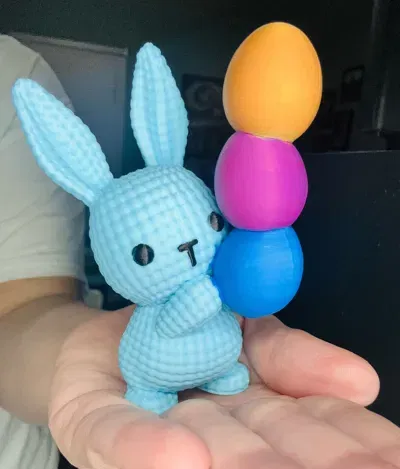 Mô hình thỏ Cute Bunnies in 3D trang trí decor xinh xắn - Image 5