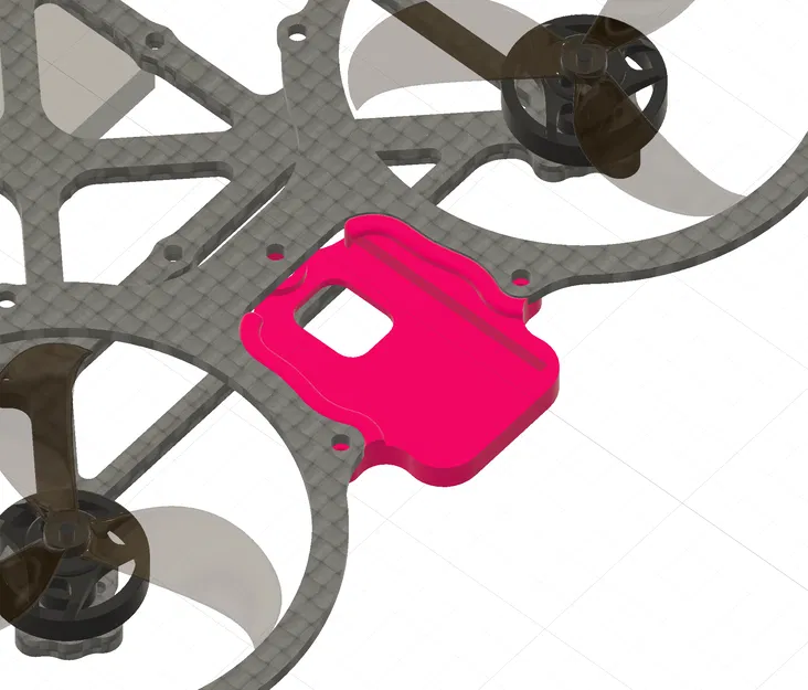 Ngàm gắn GPS và Remote ID bằng TPU dành cho FPV Drone ITSY EVO - Image 1