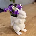 Mô hình chú thỏ đeo giỏ trang trí - In 3D dễ thương cho mùa xuân - Thumbnail 3