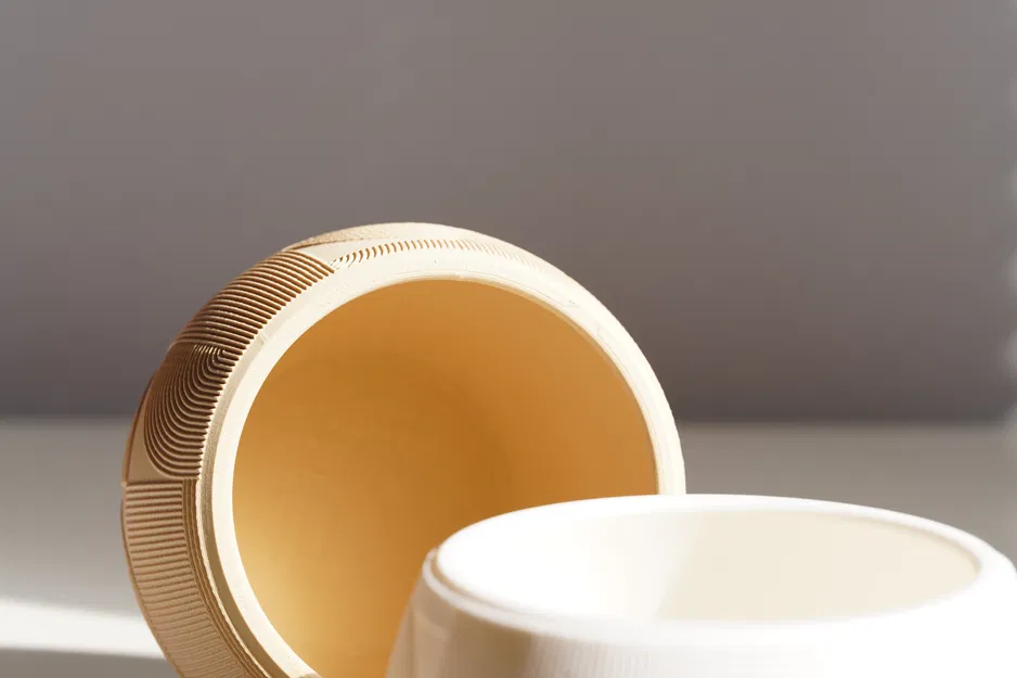 Bộ Bình Hoa Hình Học Uốn Lượn Phong Cách Art Deco - Mẫu Bình Họa Tiết Xoắn Ốc - Image 3