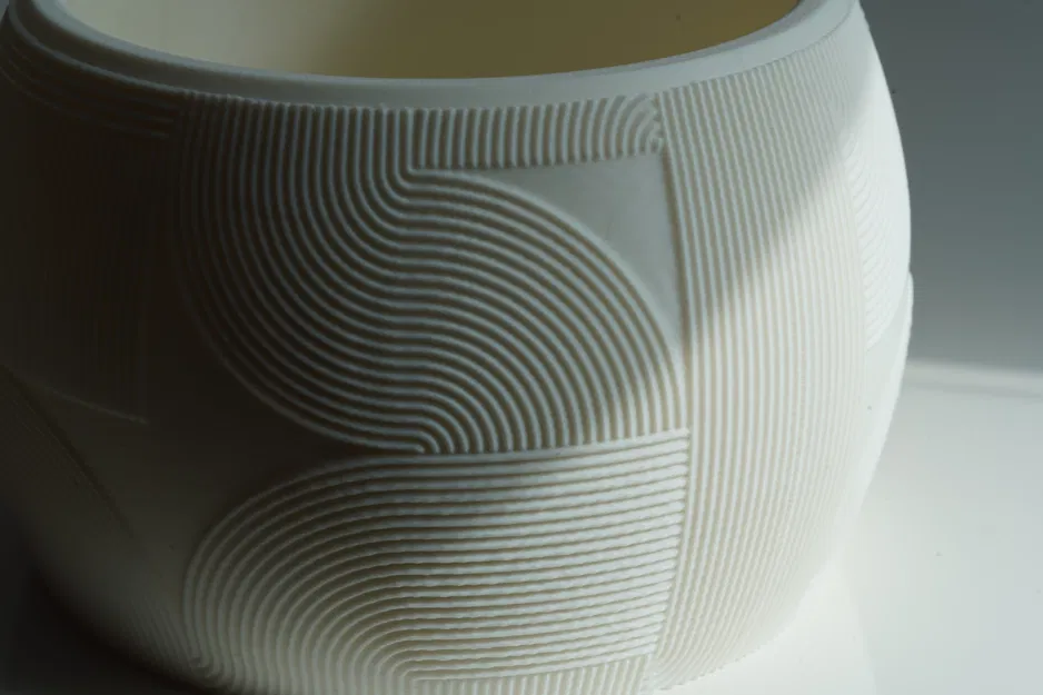 Bộ Bình Hoa Hình Học Uốn Lượn Phong Cách Art Deco - Mẫu Bình Họa Tiết Xoắn Ốc - Image 5