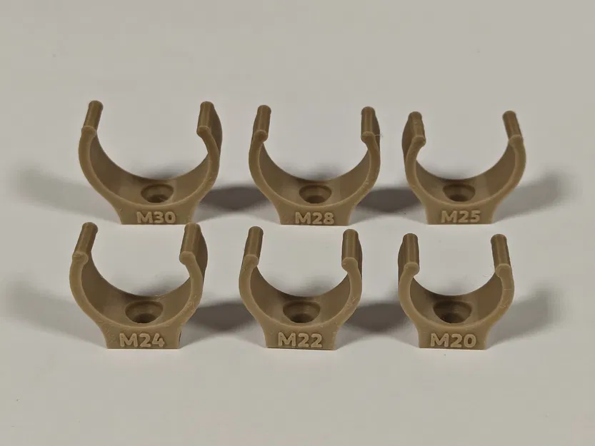 Kẹp ống hạng nặng Click-Lock (M4) đường kính 20-30mm - Image 1