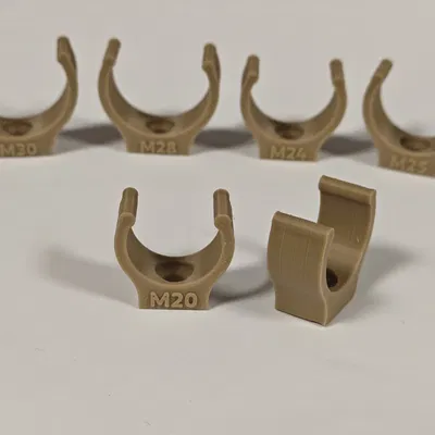 Kẹp ống hạng nặng Click-Lock (M4) đường kính 20-30mm