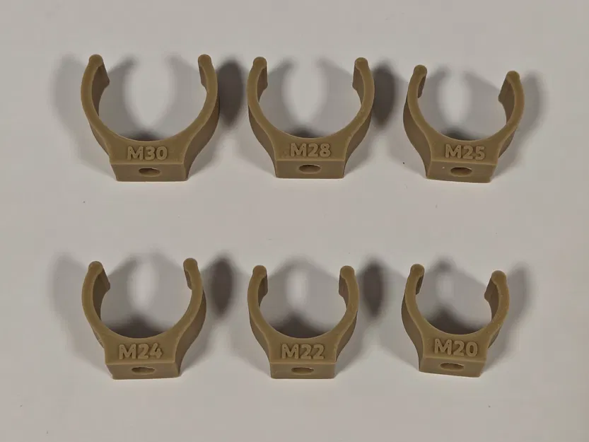 Kẹp ống hạng nặng Click-Lock (M4) đường kính 20-30mm - Image 3