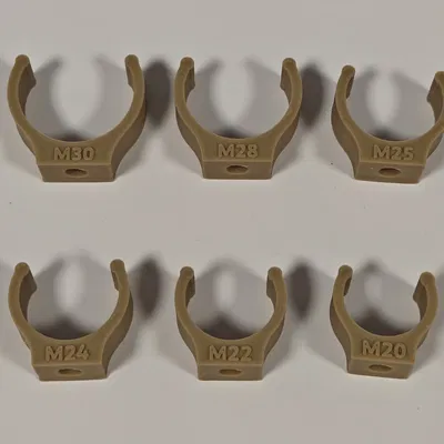 Kẹp ống hạng nặng Click-Lock (M4) đường kính 20-30mm