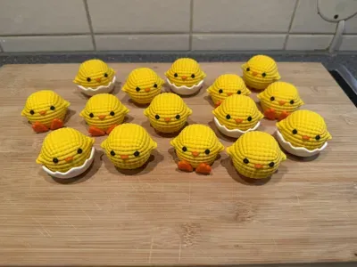 Mô hình chú gà con Easter (Easter chick) xinh xắn in 3D - Image 3