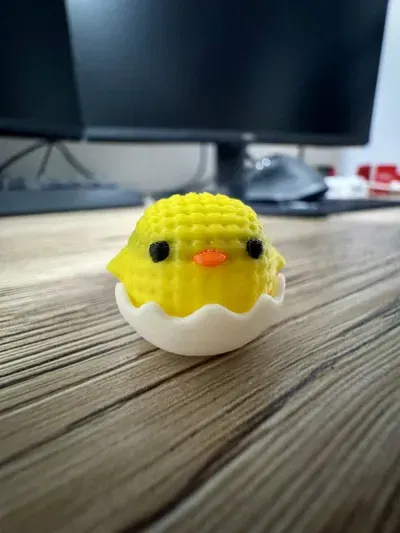 Mô hình chú gà con Easter (Easter chick) xinh xắn in 3D - Image 4