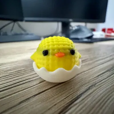 Mô hình chú gà con Easter (Easter chick) xinh xắn in 3D