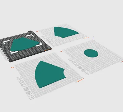 Mô hình biểu tượng phóng xạ (Radioactive Symbol) trang trí cỡ lớn 350mm - Image 1
