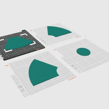 Mô hình biểu tượng phóng xạ (Radioactive Symbol) trang trí cỡ lớn 350mm