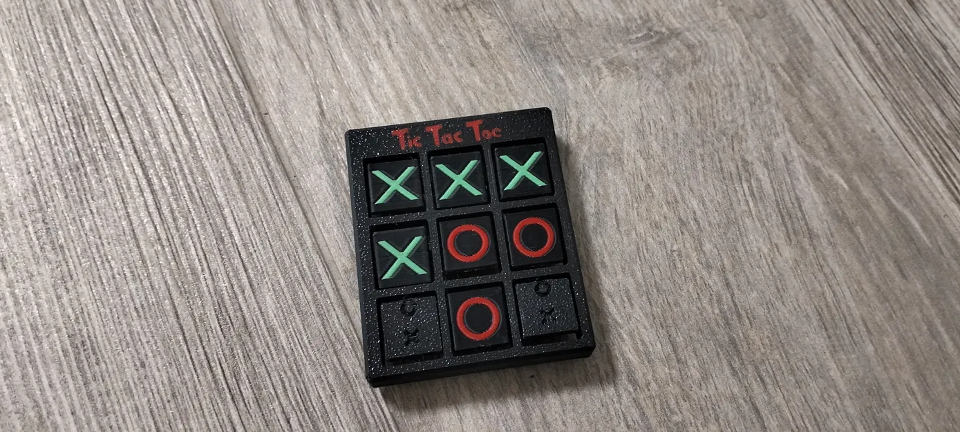 Mô hình trò chơi Tic Tac Toe xoay 3D (AMS) - Image 1