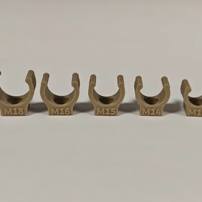 Kẹp Ống Hạng Nặng M4 | Cơ chế Click-Lock (12-18mm)