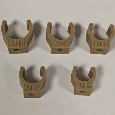 Kẹp Ống Hạng Nặng M4 | Cơ chế Click-Lock (12-18mm)