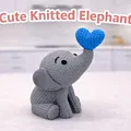 Mô hình chú voi đan len Cute Knitted Elephant xinh xắn (File in 3D) - Thumbnail 1