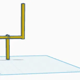 Mô hình khung thành bóng bầu dục mini 3D cho bàn làm việc