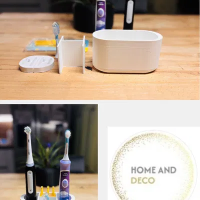 Giá đỡ bàn chải điện 3D - Giải pháp cho phòng tắm ngăn nắp