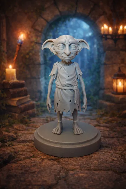 Mô hình 3D Dobby Gia tinh Harry Potter ấn tượng - Image 2