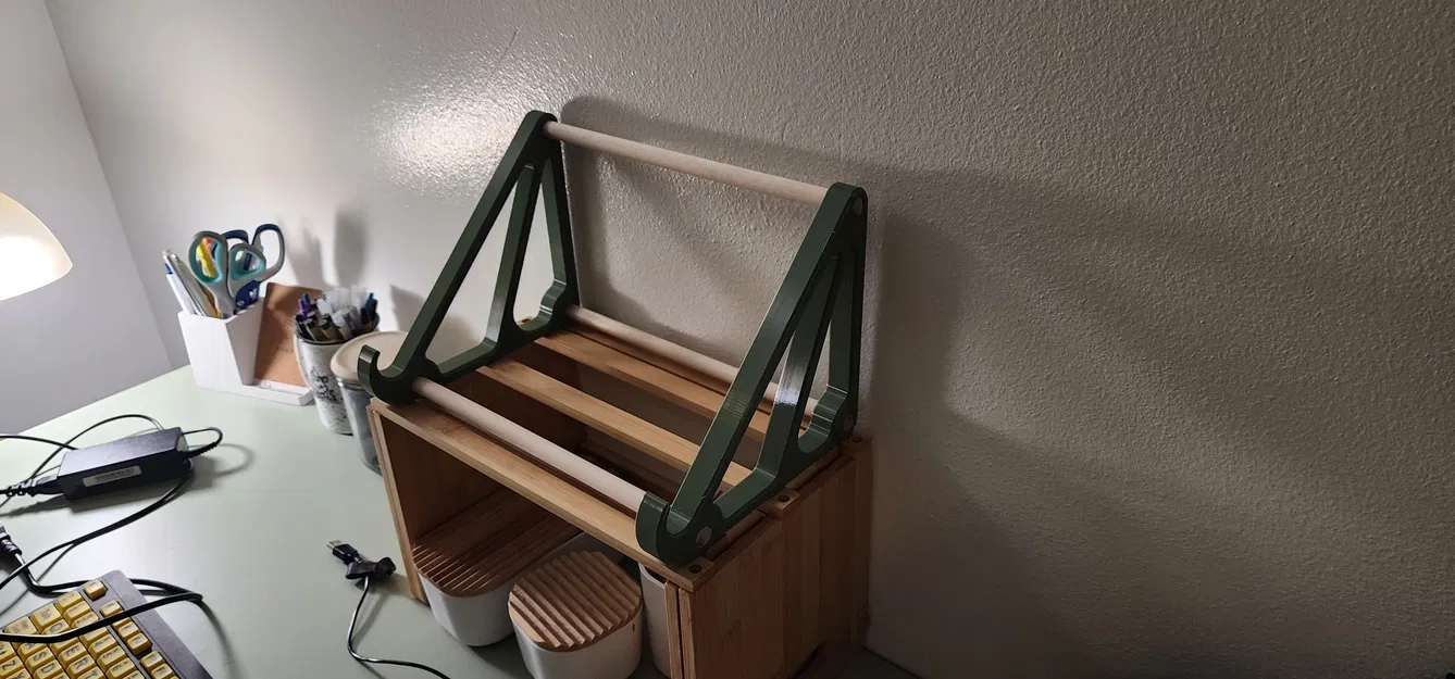 Giá đỡ laptop từ thanh gỗ tròn 1/2 inch - Image 1