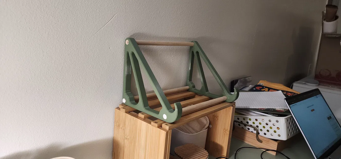 Giá đỡ laptop từ thanh gỗ tròn 1/2 inch - Image 3