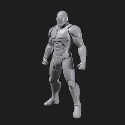 Mô hình Cyber-human in 3D phong cách khoa học viễn tưởng - Image 1