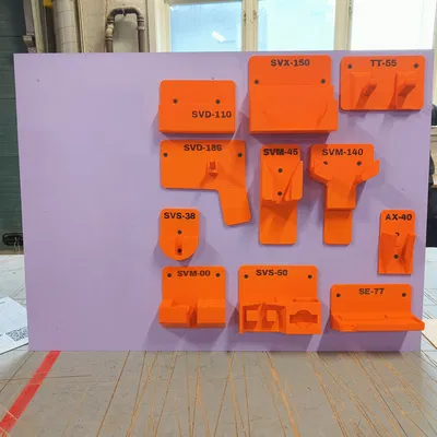 Giá treo có nhãn cho các bộ jig mài Tormek