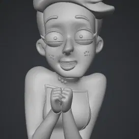 Mô hình 3D nhân vật Tendi trong Star Trek: Lower Decks cực xinh