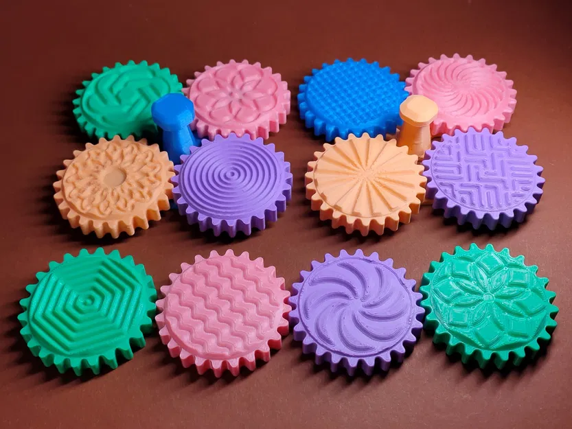 Bộ Đồ Chơi Bánh Răng Xoay Kèm Họa Tiết (Gears with patterns) - Image 1
