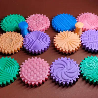 Bộ Đồ Chơi Bánh Răng Xoay Kèm Họa Tiết (Gears with patterns)