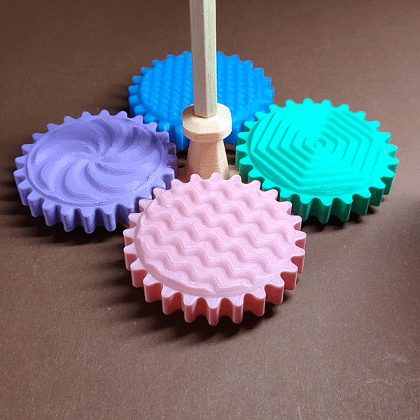 Bộ Đồ Chơi Bánh Răng Xoay Kèm Họa Tiết (Gears with patterns) - Image 2