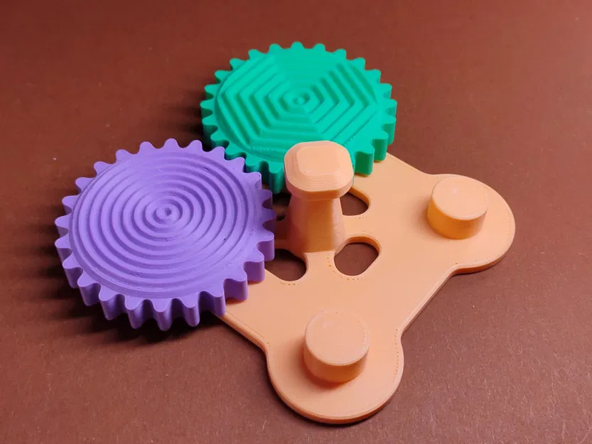 Bộ Đồ Chơi Bánh Răng Xoay Kèm Họa Tiết (Gears with patterns) - Image 5