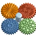 Bộ Đồ Chơi Bánh Răng Xoay Kèm Họa Tiết (Gears with patterns) - Thumbnail 10