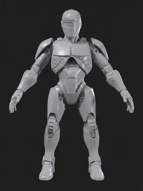 Mô hình robot chiến binh tương lai cực chất cho người đam mê in 3D - Image 1