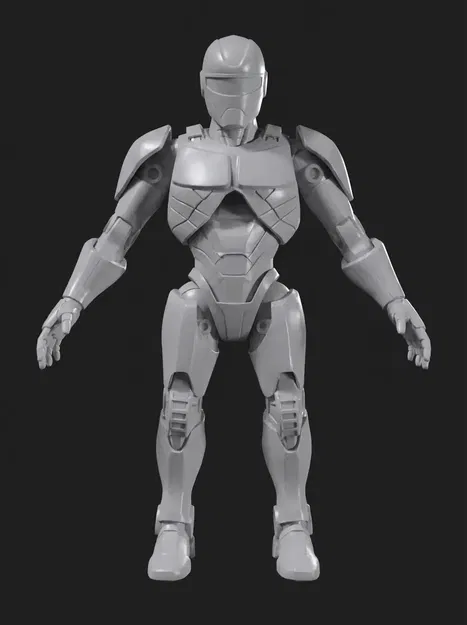 Mô hình robot chiến binh tương lai cực chất cho người đam mê in 3D - Image 2