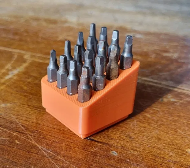 Khay vát góc Gridfinity đựng đầu vặn vít (hex bit) - Image 2