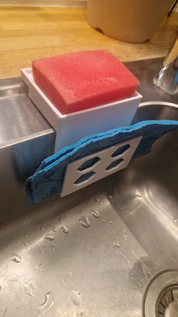 Giá treo bọt biển và khăn lau bát đĩa cho bồn rửa chén - Image 1