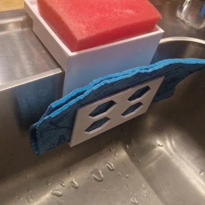 Giá treo bọt biển và khăn lau bát đĩa cho bồn rửa chén