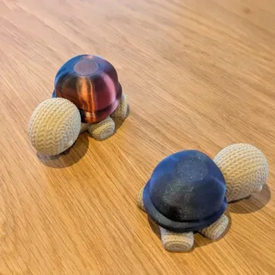 Mô hình chú rùa nhỏ đáng yêu (Cute turtles) in 3D trang trí