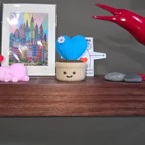 Mô hình in 3D xương rồng trái tim đan len (Knitted Heart Cactus) cực yêu