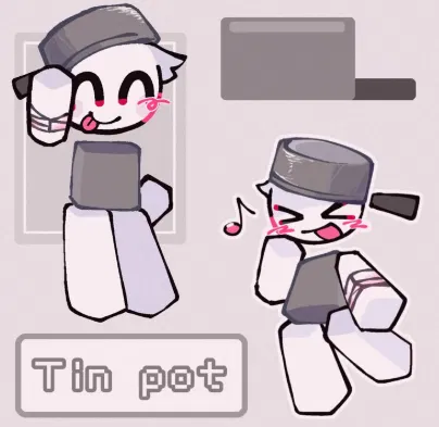 Mô hình nhân vật Tin Pot dễ thương - Tệp STL in 3D độc đáo - Image 1