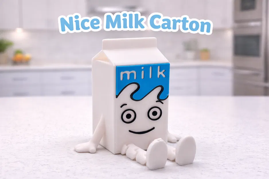 Mô hình Hộp Sữa 3D Đáng Yêu - Ống Đựng Bút Đa Năng - Image 1