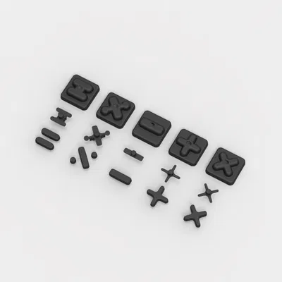 Khuôn tạo hình ký hiệu toán học bằng đất sét kèm tấm đẩy