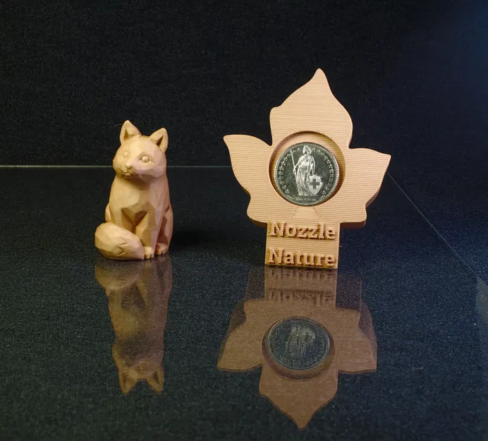 Mô hình chú cáo ngồi (Fox Wood sitting) trang trí in 3D độc đáo - Image 2