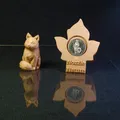 Mô hình chú cáo ngồi (Fox Wood sitting) trang trí in 3D độc đáo - Thumbnail 2