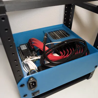 Đế khung 2U 10 inch cho bàn in 220x220mm