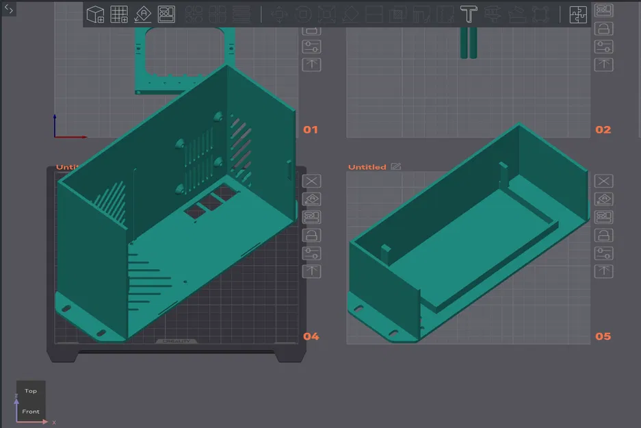 Đế khung 2U 10 inch cho bàn in 220x220mm - Image 3