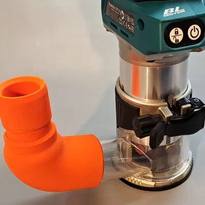 Đầu chuyển 75° - Từ máy phay Makita sang máy hút bụi