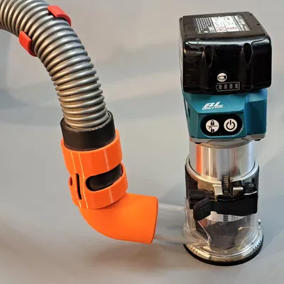 Đầu chuyển 75° - Từ máy phay Makita sang máy hút bụi