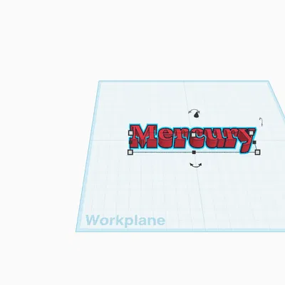 Mô hình 3D chữ tên hành tinh Mercury và Venus trang trí đẹp mắt